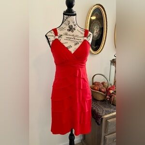Women’s La Belle Short Red Mini Dress Size Medium